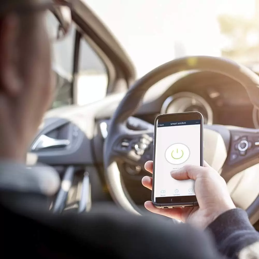 Smart Wi-Fi LED Light Bulb Socket Adapter E26 Lamp Holder ﻿Timer, Compatible with Google Assistant and Amazon Alexa Voice Control, Smart Life App Control, Max. Watt 30W - Image 3