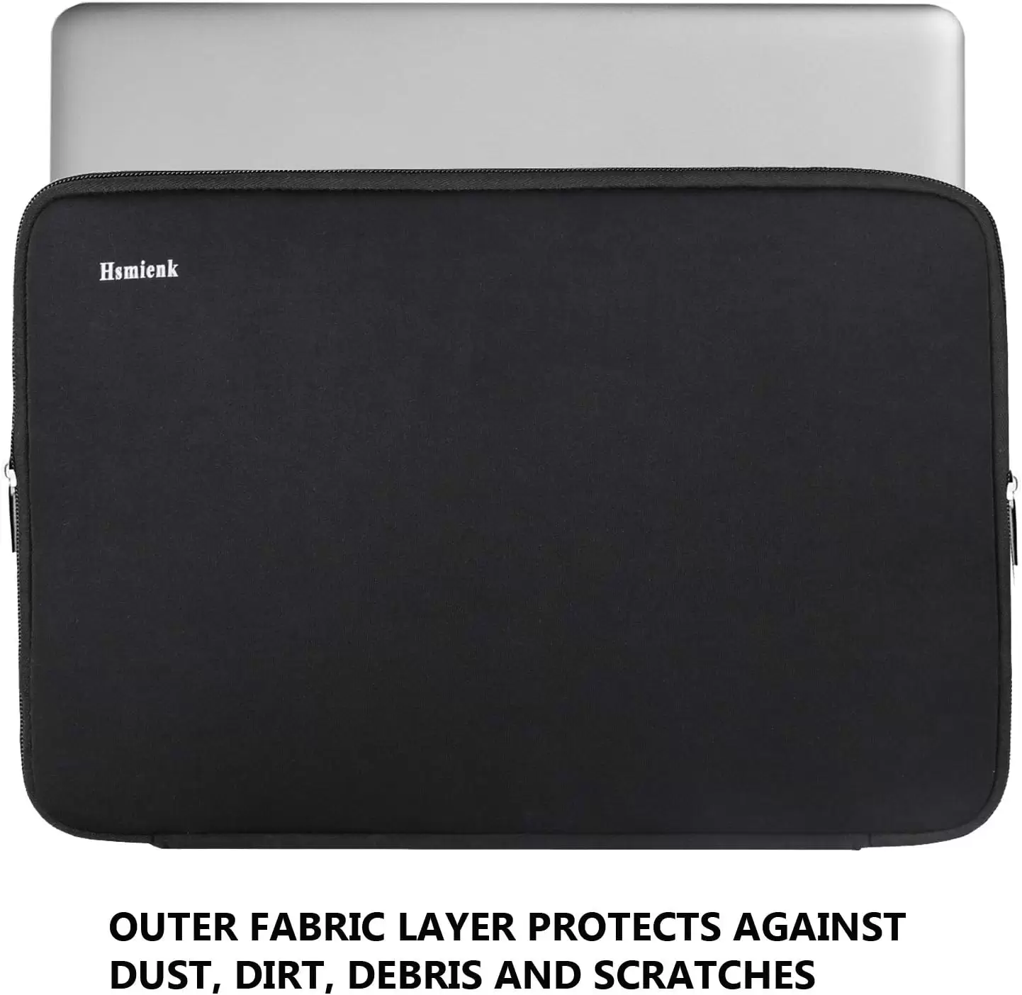 Laptop Sleeve 15.6 Inch, Hsmienk Durable Shockproof Protective Cover Flip Case Briefcase Carrying Computer Bag Case Compatible with 15.6 Inch HP, ASUS, Lenovo, Acer, Notebook, Computer, Black - Image 5