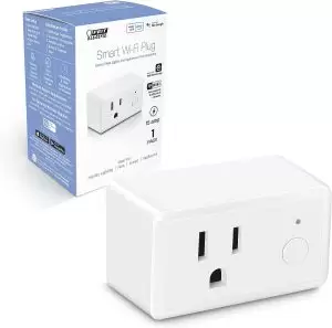 Smart Plug, WiFi Plug Works with Alexa and Google Home, Indoor Plug, No Hub Required, 2.4Ghz Network, Remote Control from Anywhere, 15 AMP, Smart Outlet Plug, White