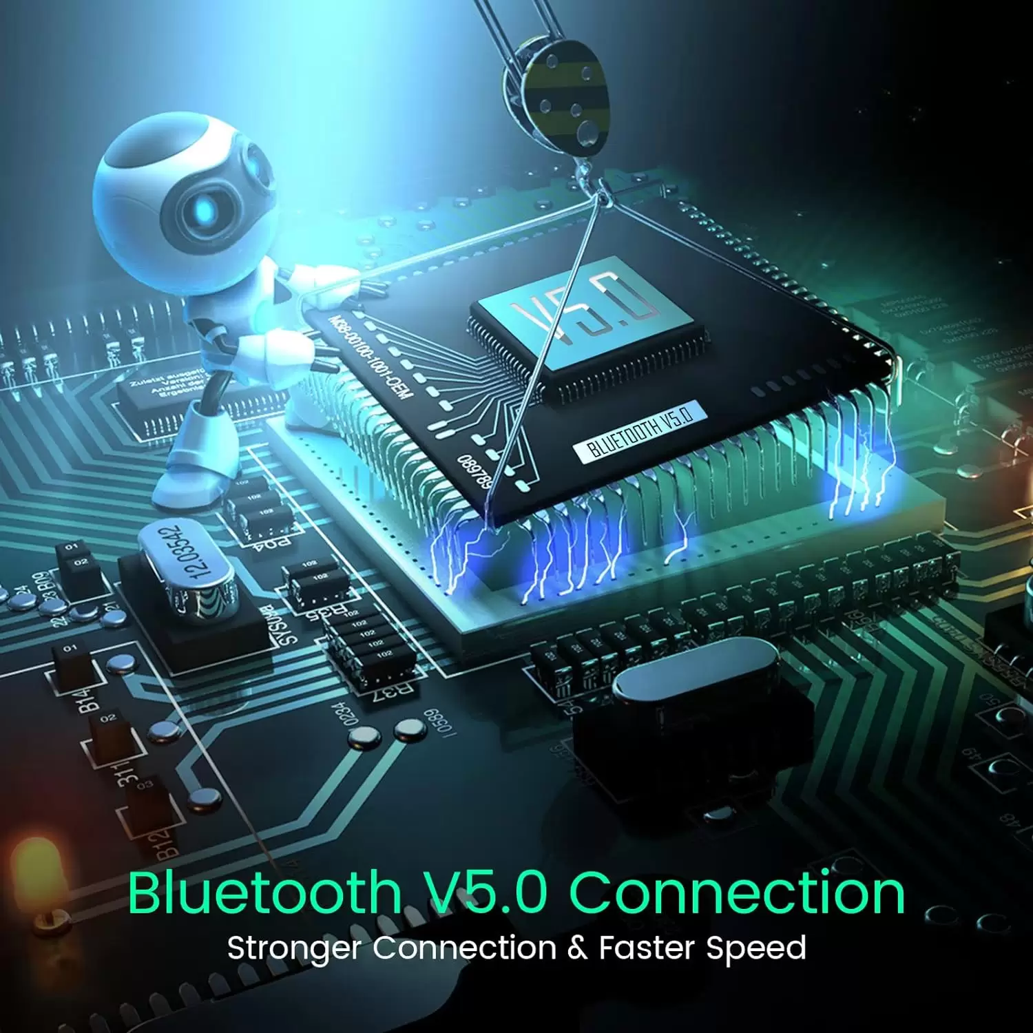 Octeso Upgraded FM Bluetooth Transmitter Car, QC3.0 Quick Charging & LED Backlit Bluetooth Car Adapter/FM Transmitter/Hi-Fi Music Player with Noise Cancelling Hands-Free Calls, Siri Google Assistant - Image 7