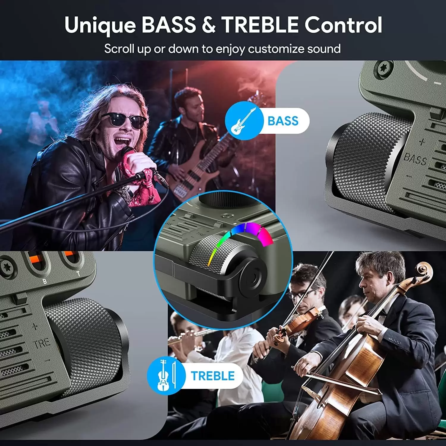 LENCENT FM Bluetooth 5.3 Transmitter for Car, Adjustable Treble and Bass Sound Music Player, Bluetooth Car Adapter for Hands Free Calls, Supports PD30W Fast Charging, U Disk, Siri Google Assistant - Image 14