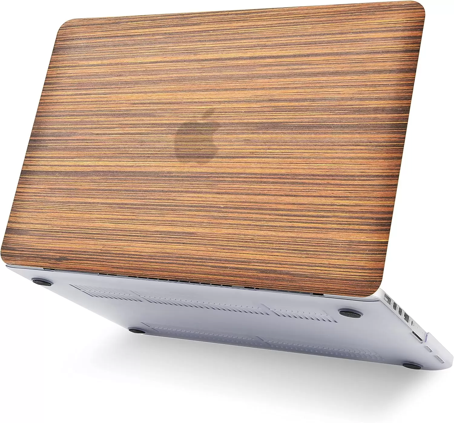 KECC Compatible with MacBook Air 13 inch Case A1932 Retina Display + Touch ID ltalian Leather Hard Shell + Keyboard Cover + Sleeve + Screen Protector + Laptop Stand (Wood Leather 2) - Image 6